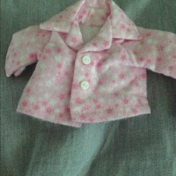 Pink and white doll pajamas - Picture 6 of 9